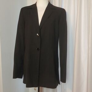 Dana Buchman black tailored jacket women's 6